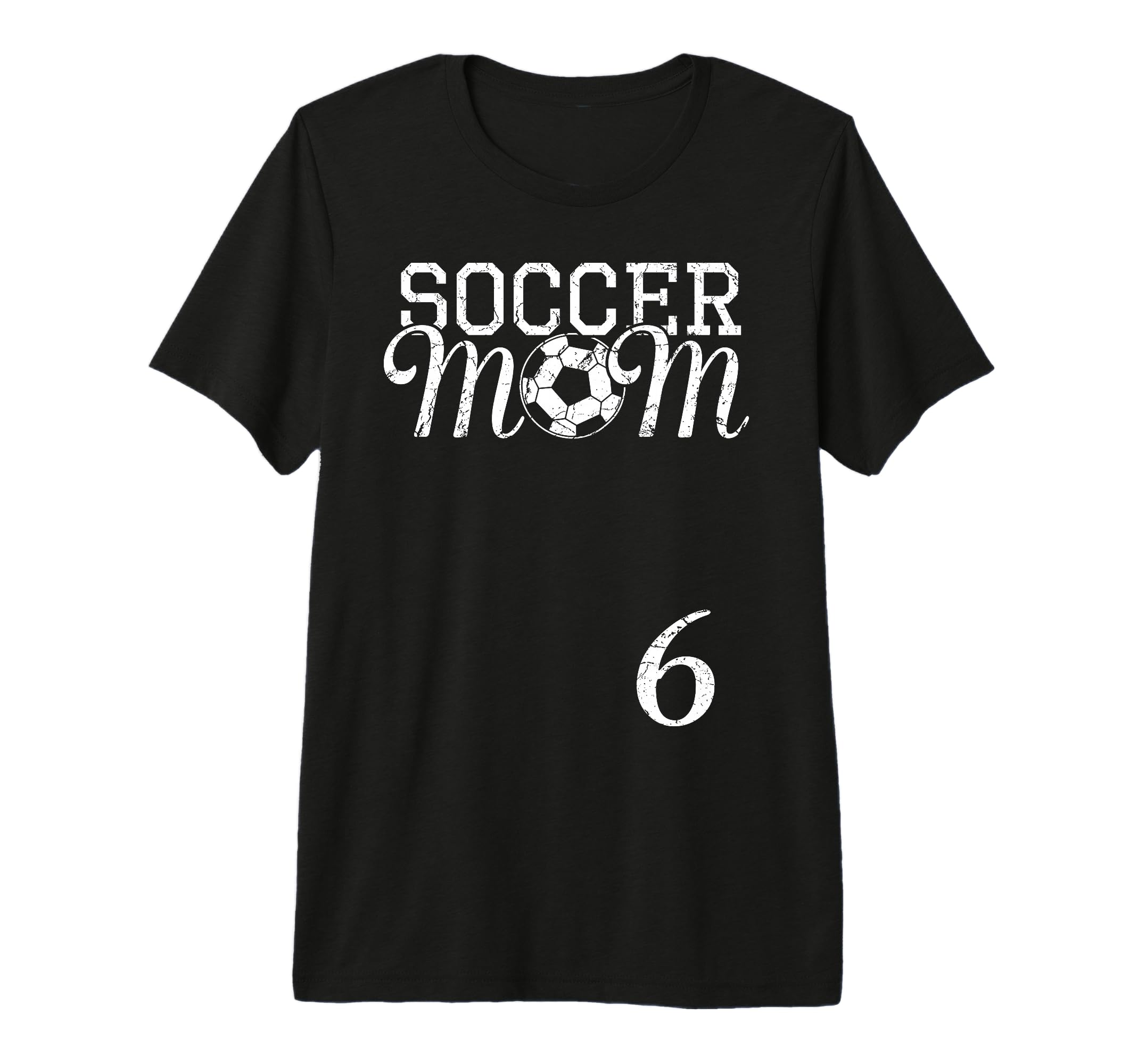 Soccer Mom Jersey Number 6 Favorite Player T-Shirt - Trendy Graphic Unisex