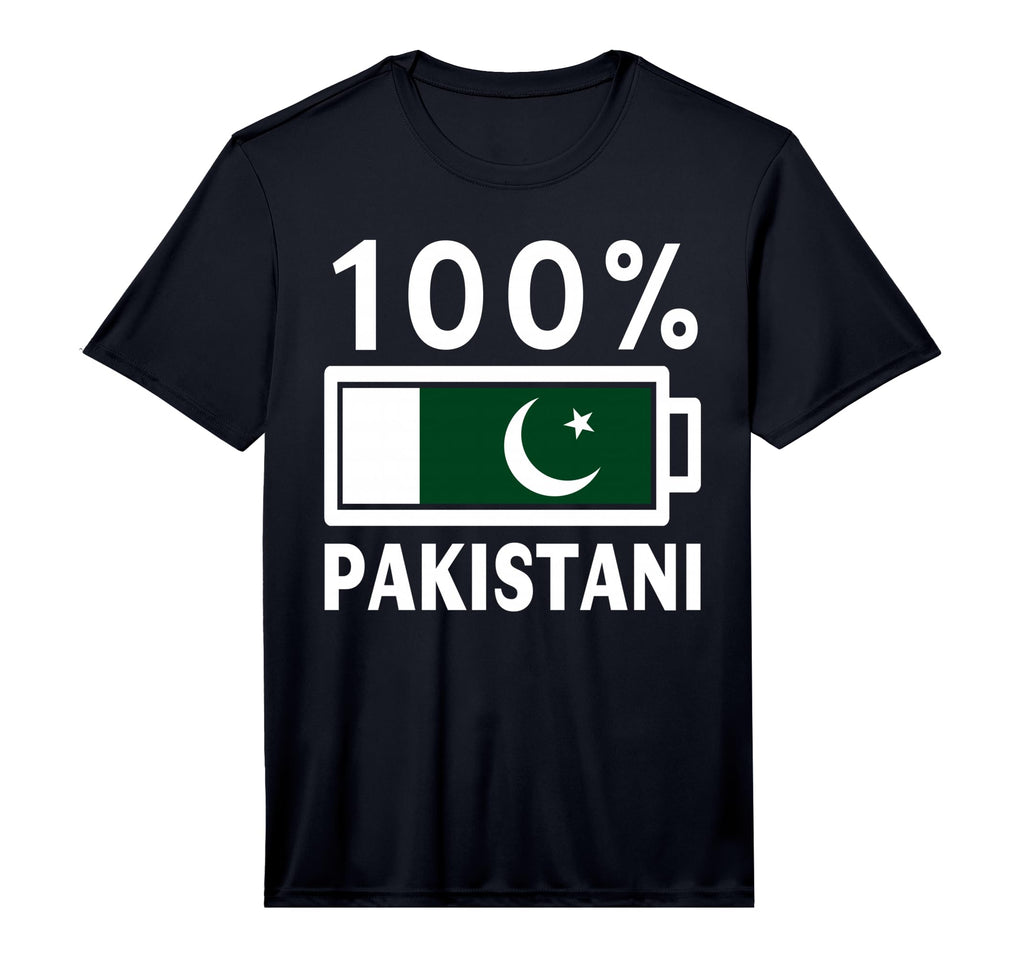 Pakistan Flag 100 Pakistani Battery T-Shirt - Custom Art Print Unisex