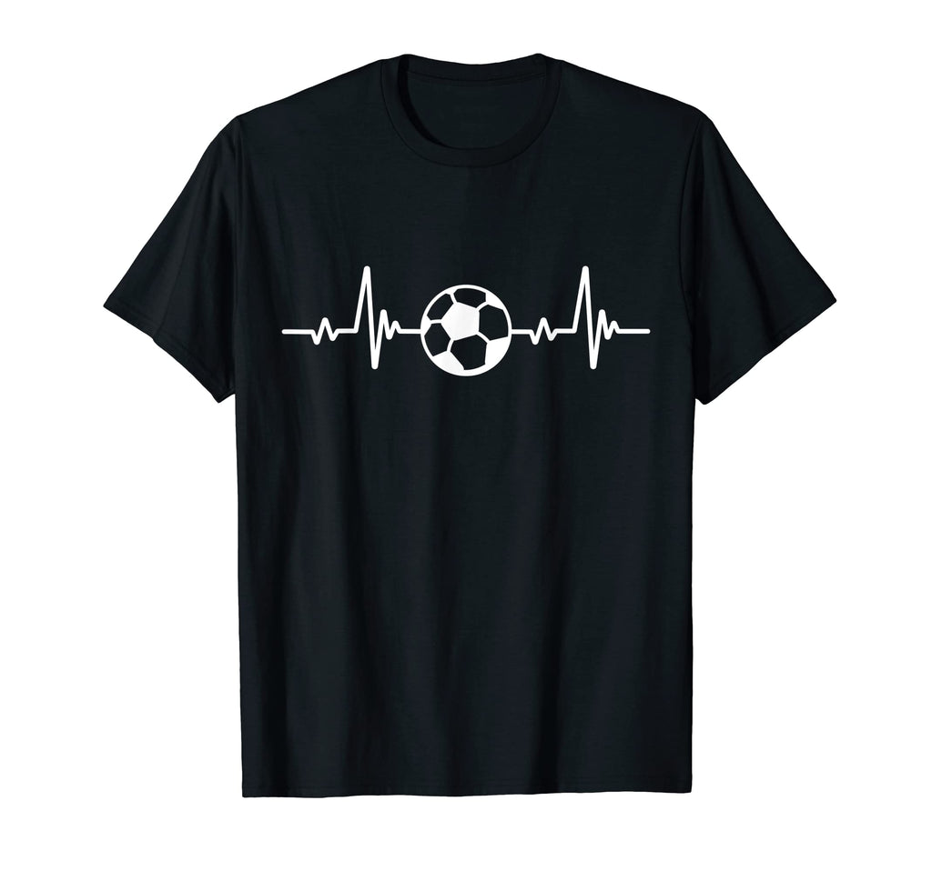 Soccer Football Heart Beat Sport T-Shirt - Streetwear Style for Adults