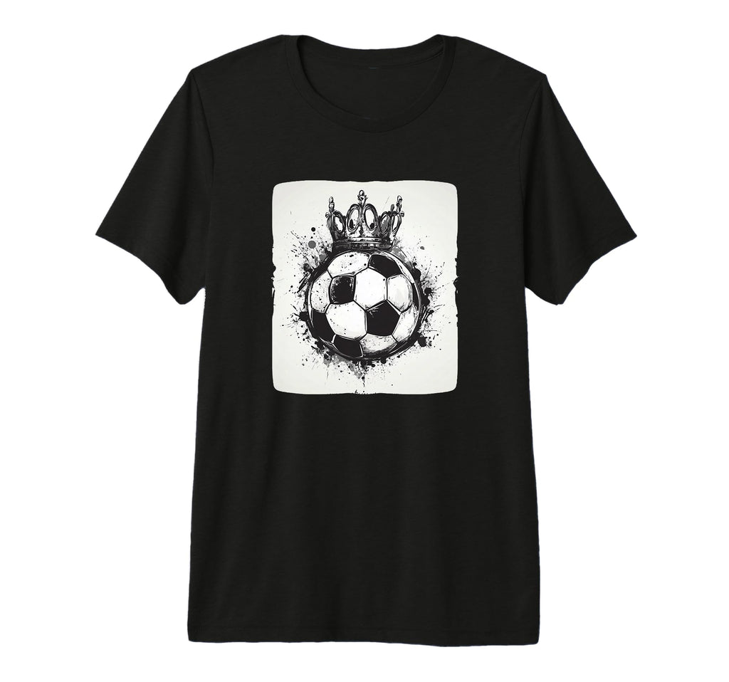 Funny Crowned Soccer Ball Costume And T-Shirt - Streetwear Style Unisex
