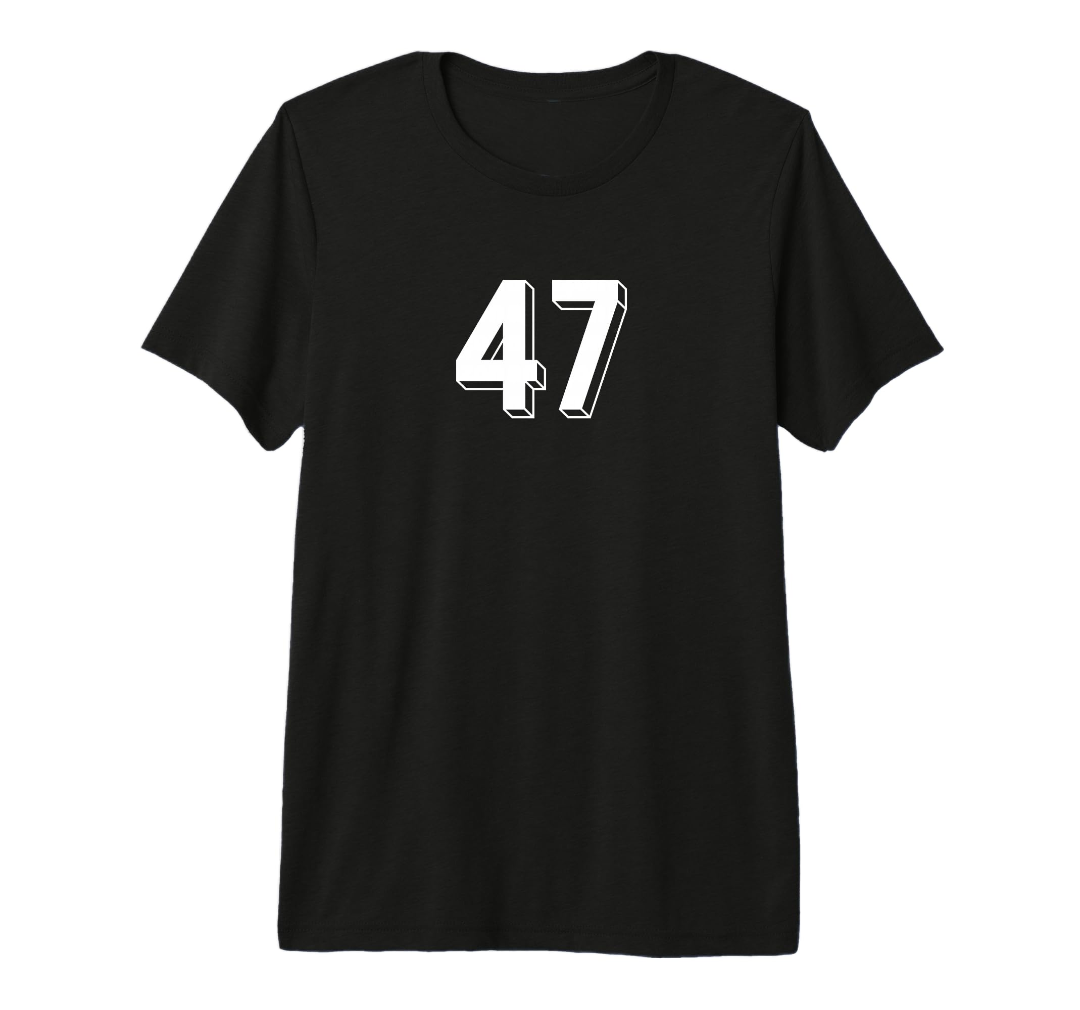 Number 47 80S 90S Soccer Team Jersey T-Shirt - Fun Novelty Design Unisex