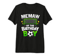 Memaw Birthday Soccer Ball Tri Blend T-Shirt - Custom Art Print Unisex