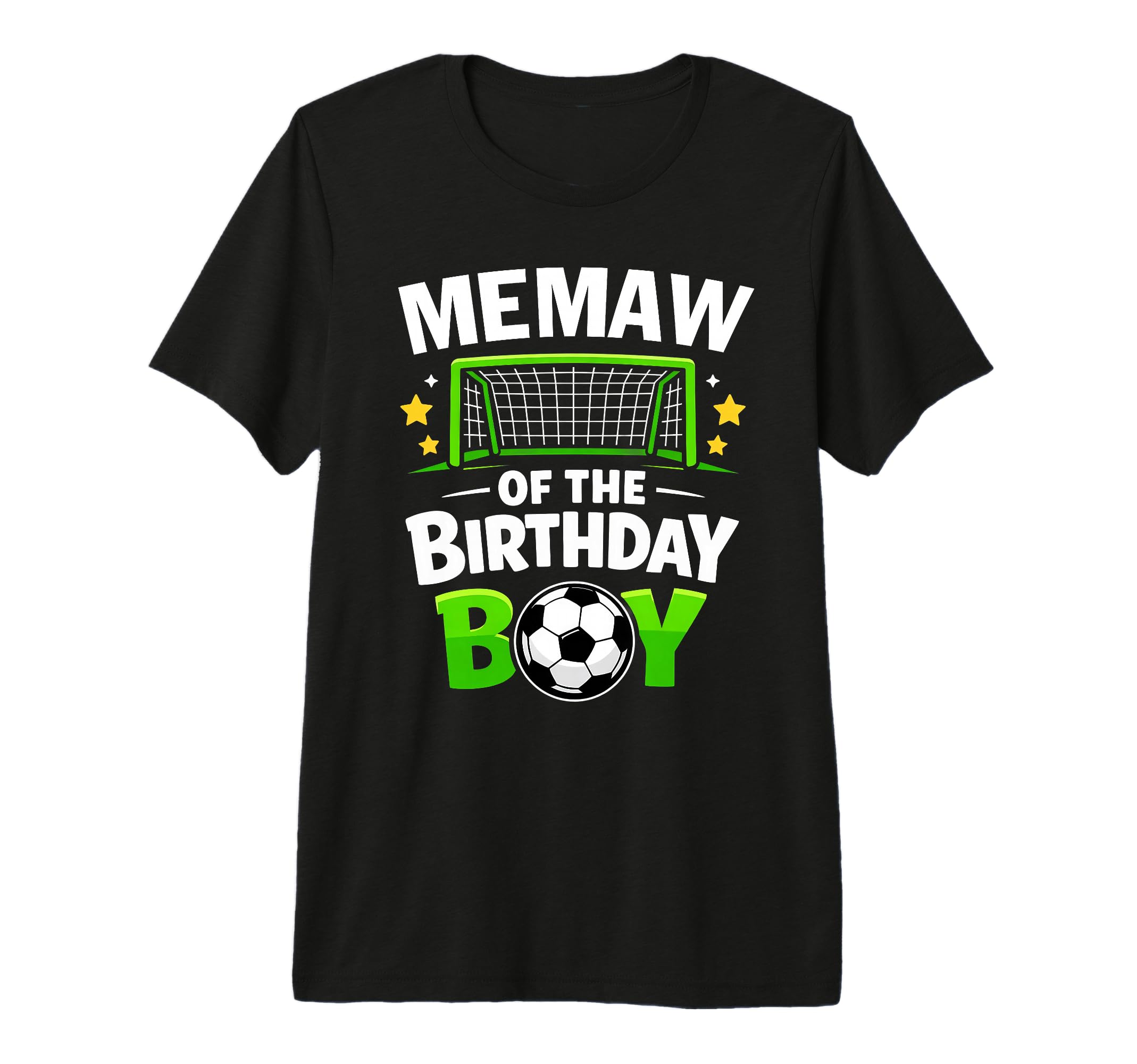 Memaw Birthday Soccer Ball Tri Blend T-Shirt - Custom Art Print Unisex