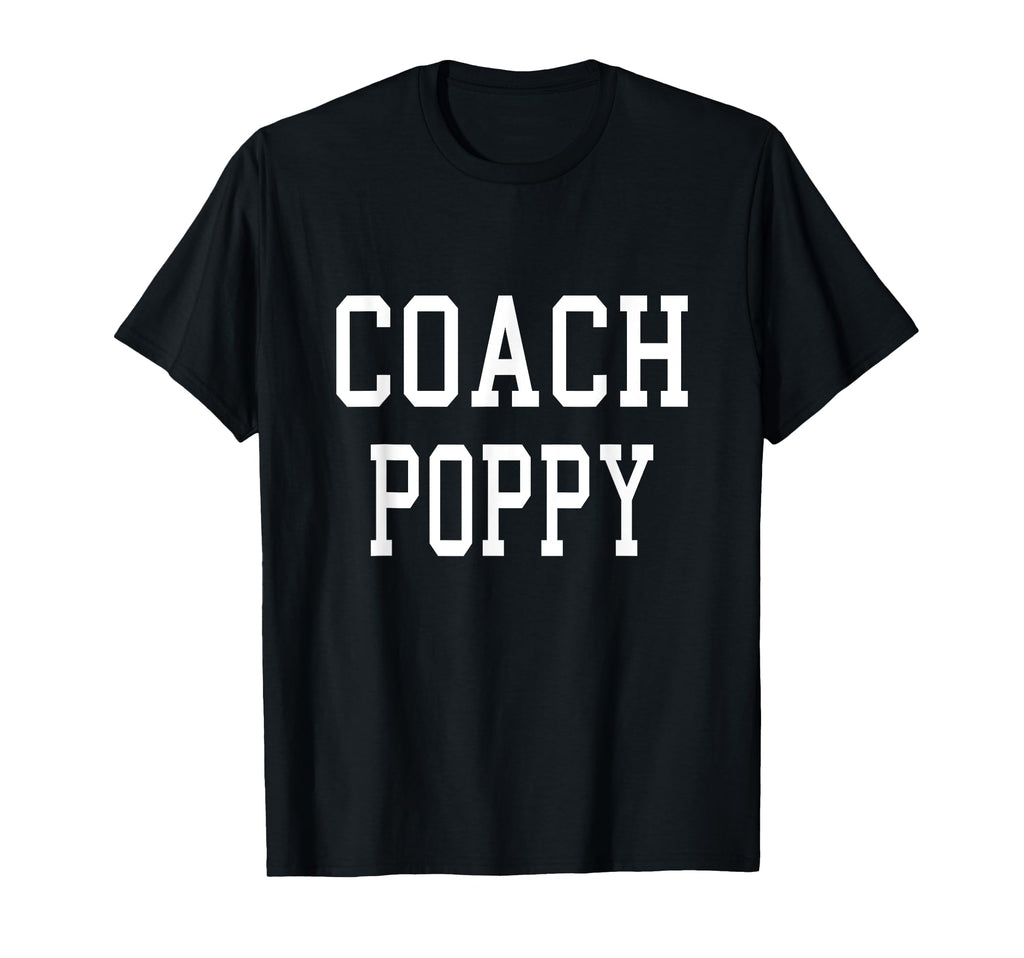 Coach Poppy Custom Football Soccer T-Shirt - Fun Novelty Design Men Women