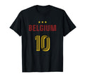Belgium Soccer 10 Football Game Fan T-Shirt - Graphic Print for Adults
