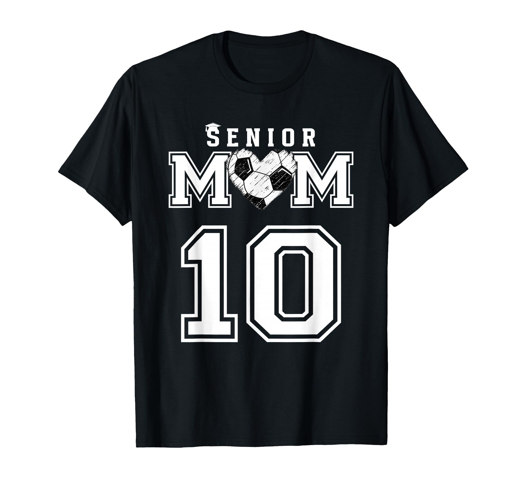 Proud Senior Soccer Mom Custom Jersey T-Shirt - Graphic Print Unisex