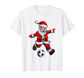 Santa Claus Plays Soccer Sportsman T-Shirt - Unique Graphic for Adults