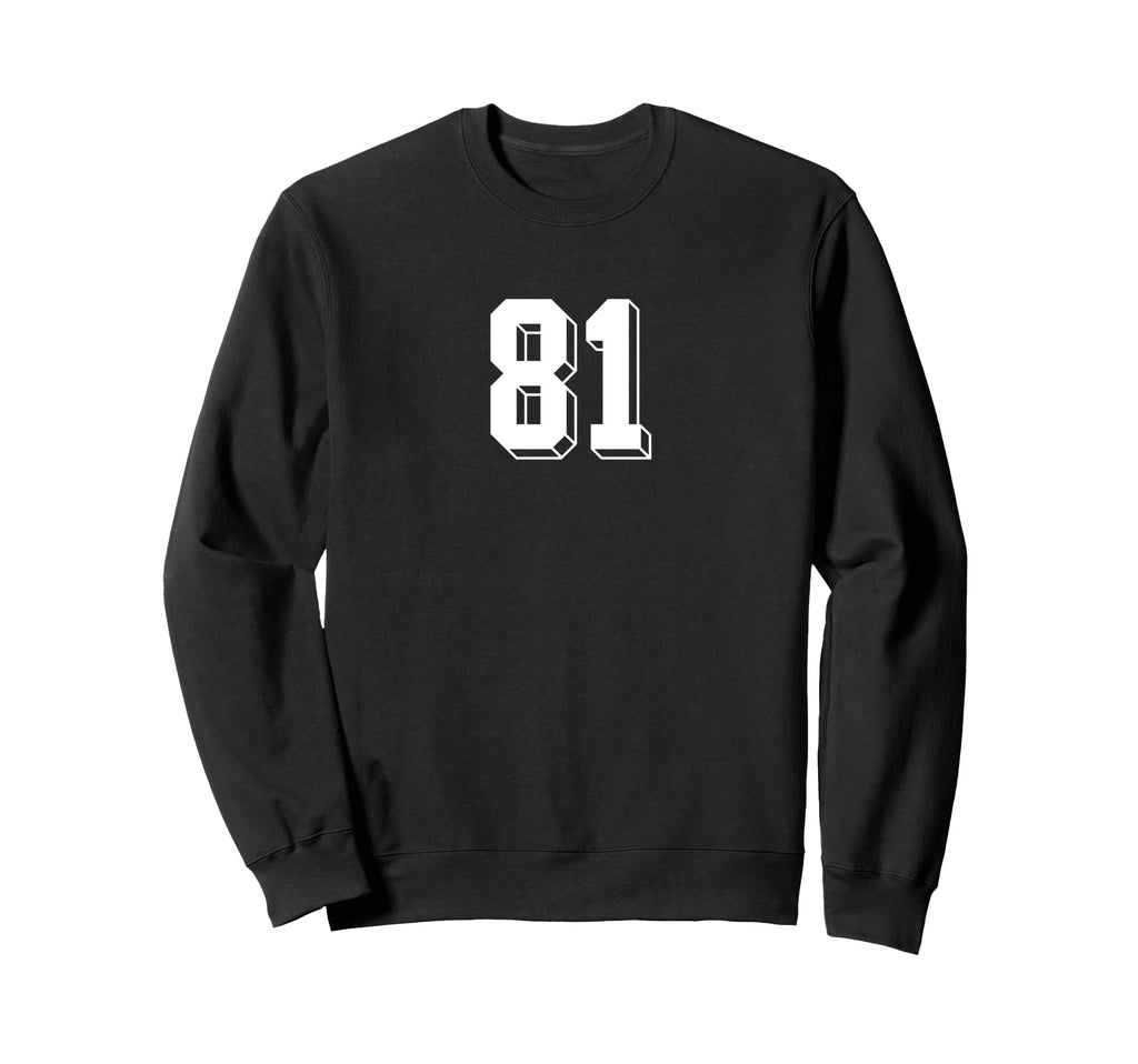 Number 81 80S 90S Soccer Team Sweatshirt - Fun Novelty Design Men Women