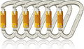 SOB Auto Locking Climbing Carabiner Clips,Heavy Duty Asymmetrical Carabiner Connector Used for Rappelling Gear Rescue Outdoor Projects Dog Leash