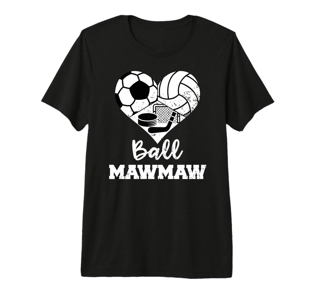 Ball Mawmaw Funny Soccer Volleyball T-Shirt - Minimalist Print Unisex