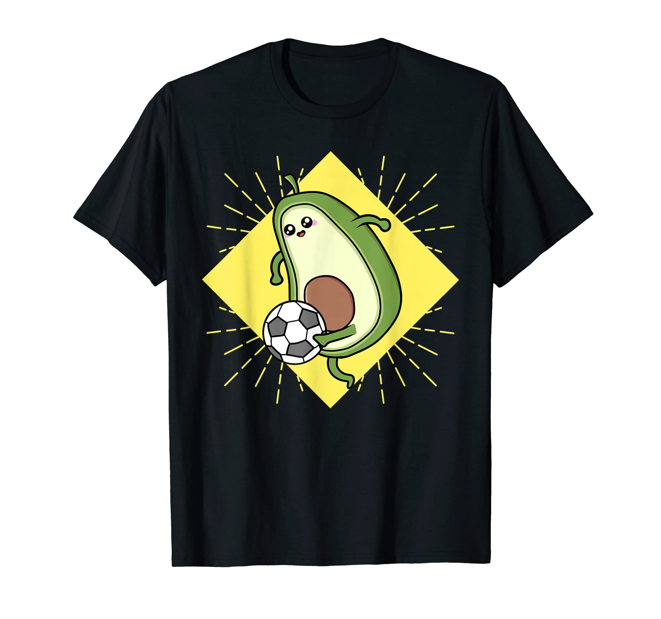 Avocardio Soccer Heart Fitness T-Shirt - Aesthetic Graphic for Adults