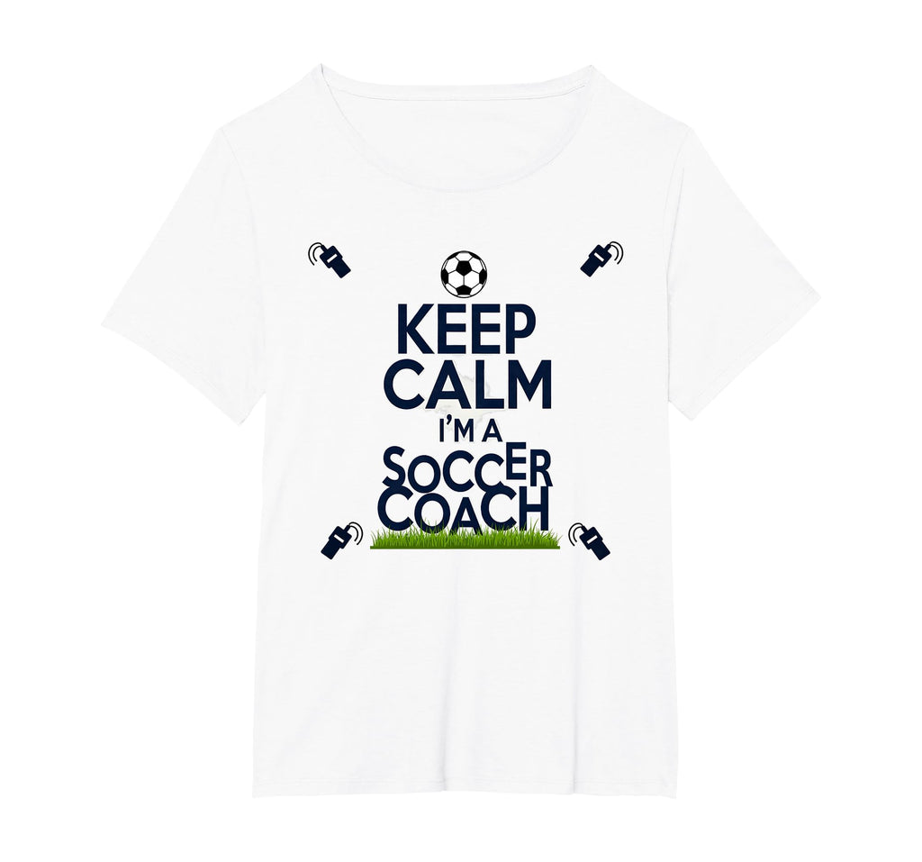 Keep Calm Im Soccer Coach Funny T-Shirt - Custom Art Print for Adults