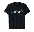 Soccer Volleyball Heartbeat Funny T-Shirt - Custom Art Print for Adults