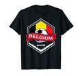 Belgium Flag Football Fan Soccer T-Shirt - Aesthetic Graphic for Adults