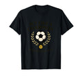 Champion Off Field Soccer Fan Gold T-Shirt - Trendy Graphic for Adults