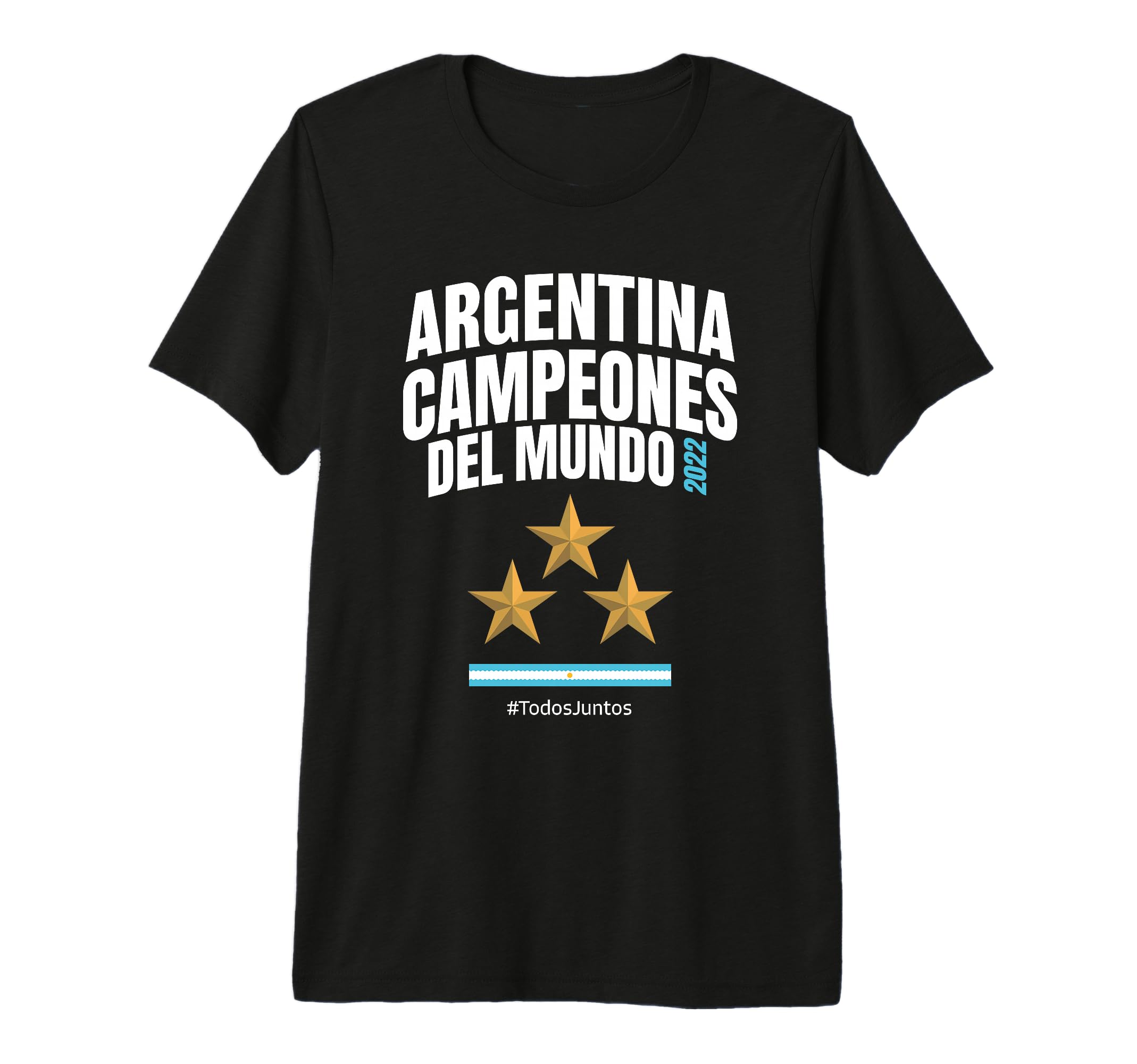 Argentina World Champion 2022 Soccer T-Shirt - Casual Everyday Wear Unisex