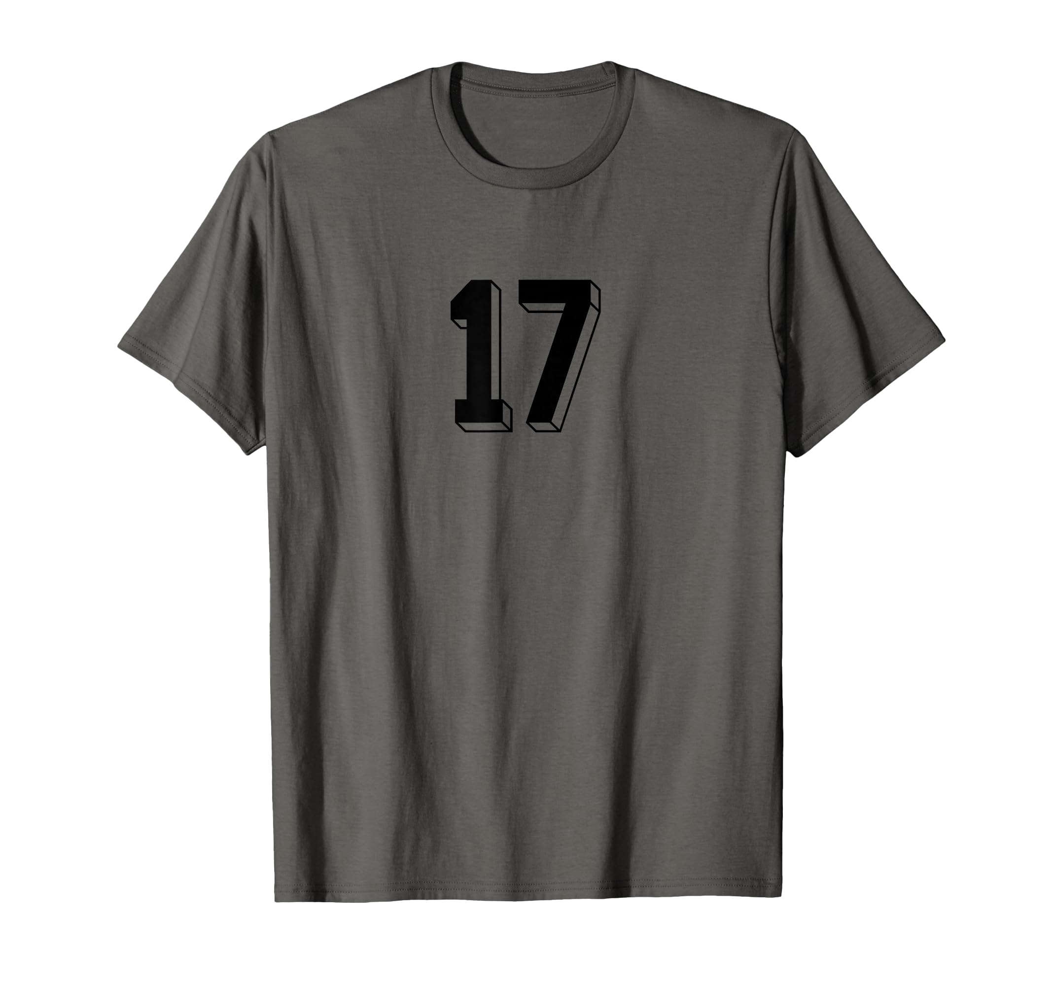 Number 17 80S 90S Soccer Team Jersey T-Shirt - Minimalist Print Men Women