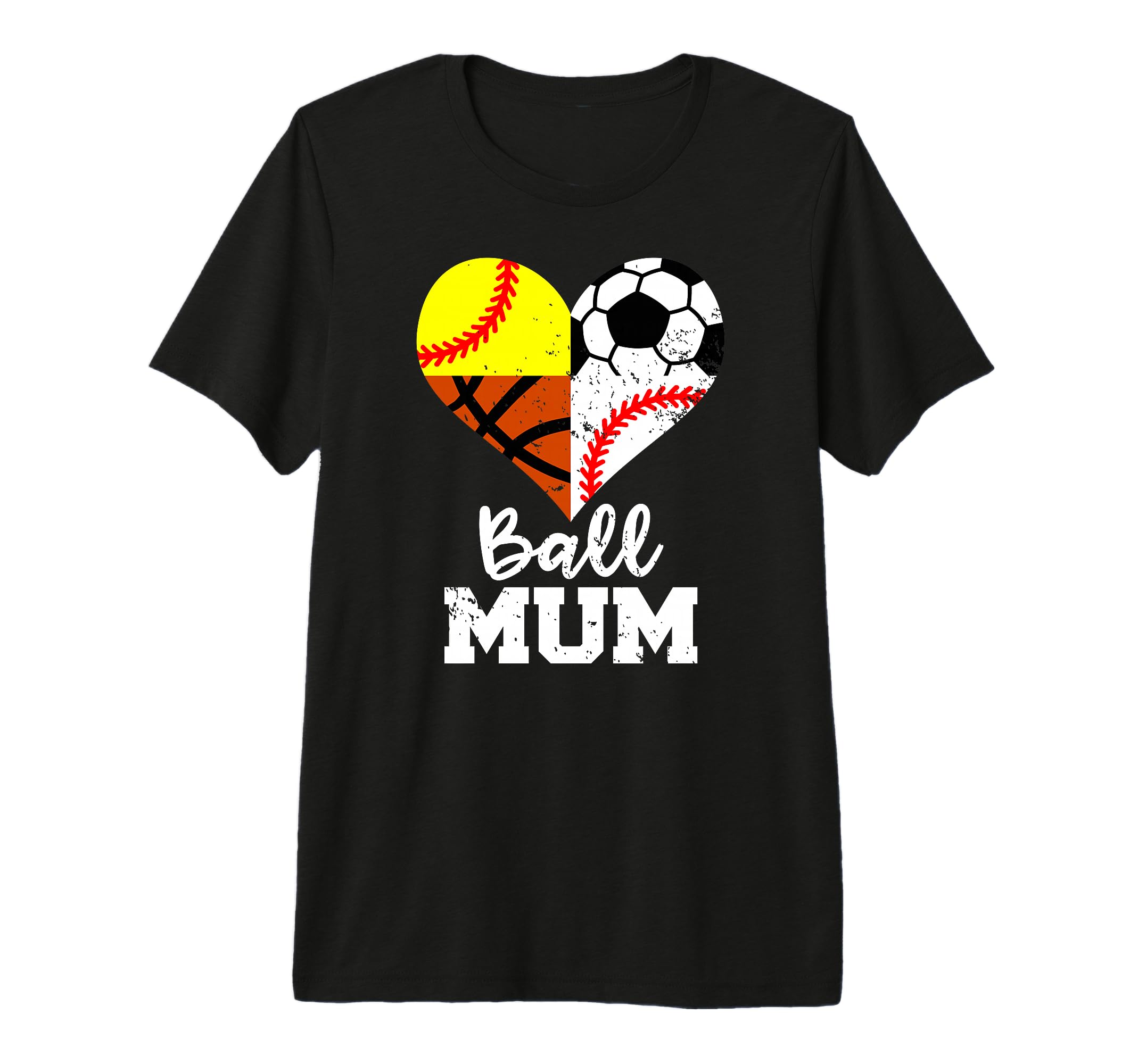 Ball Mum Funny Soccer Baseball T-Shirt - Fun Novelty Design Unisex