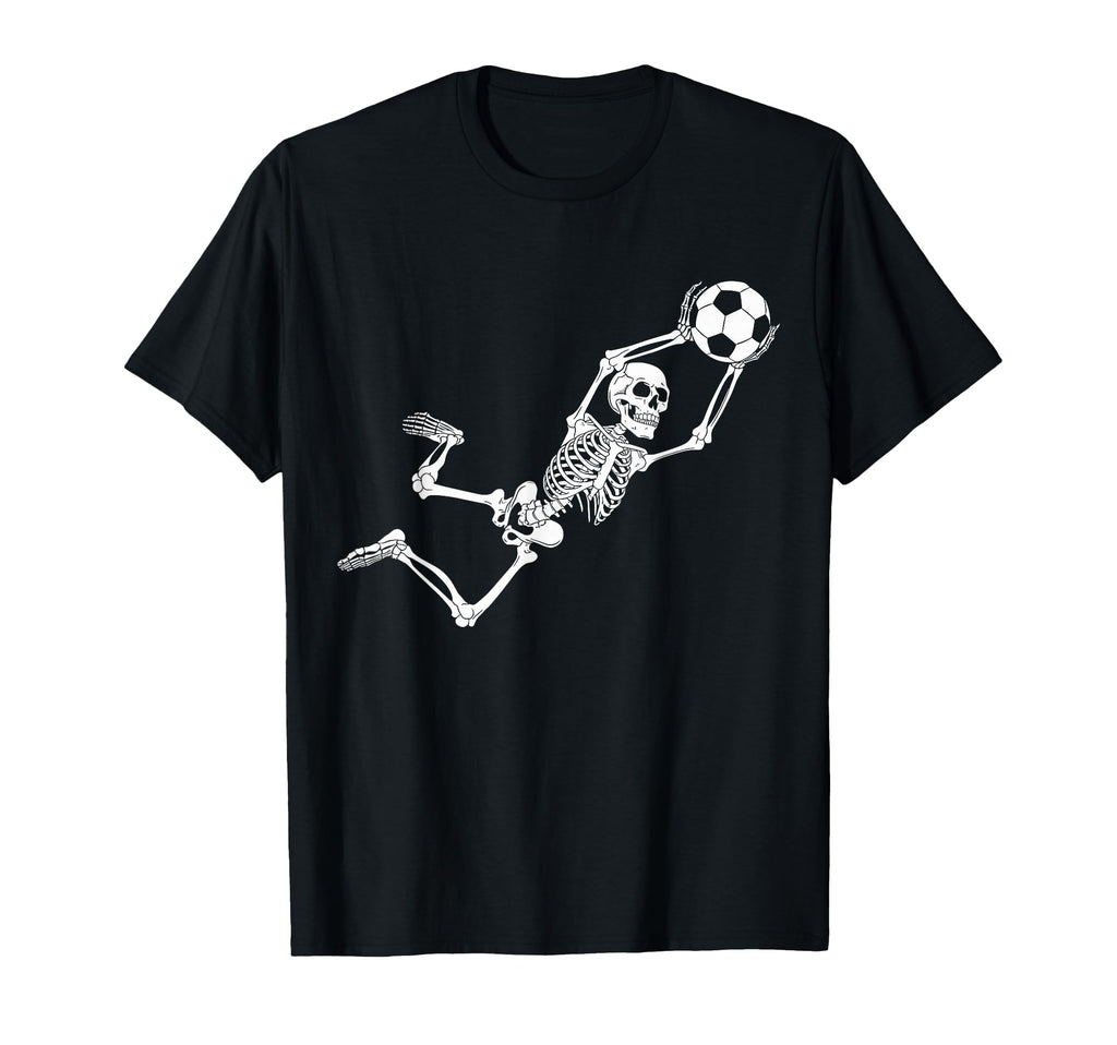 Funny Skeleton Soccer Lovers Spooky T-Shirt - Unique Graphic Unisex