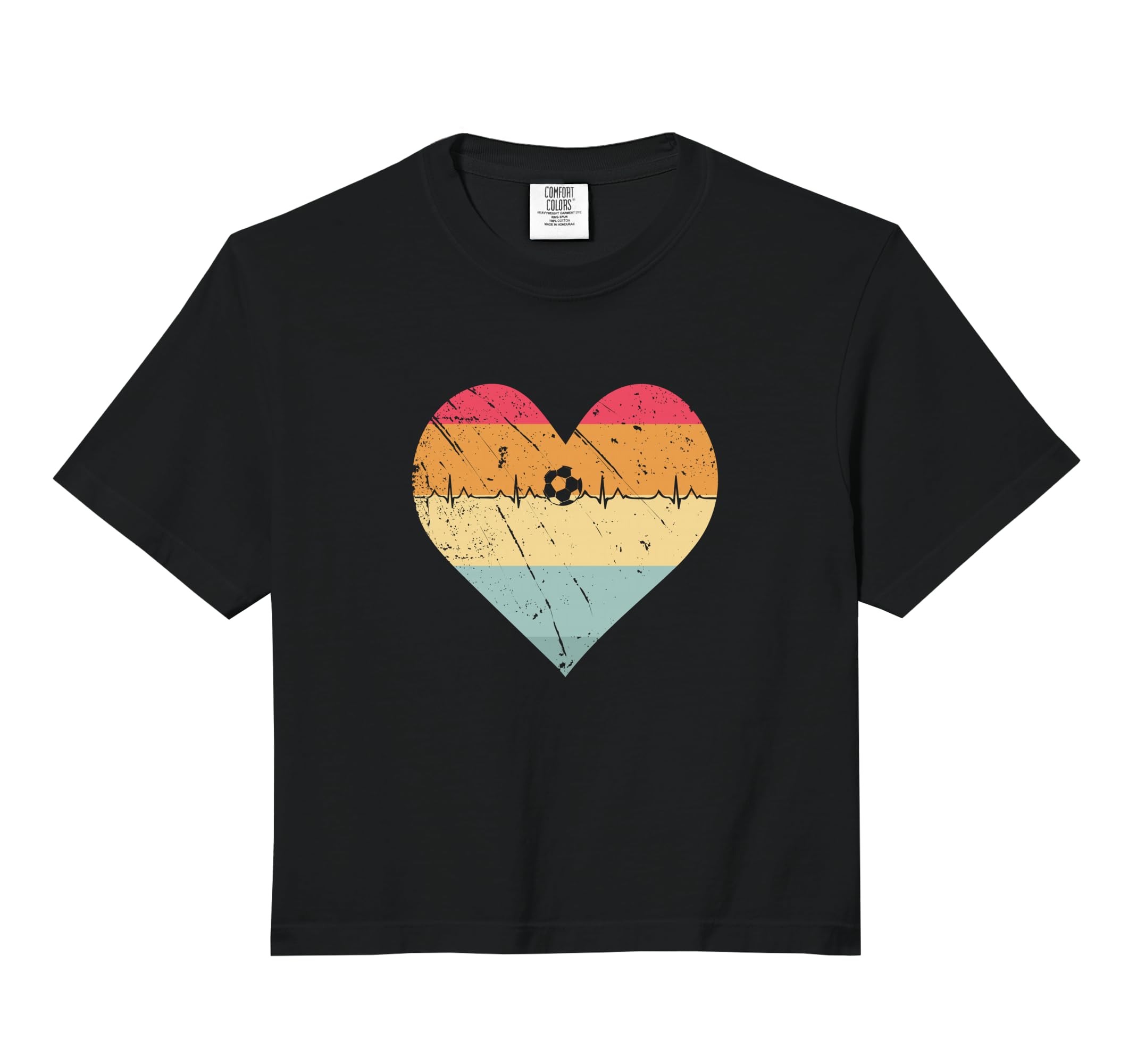 Soccer Heartbeat Soccer Ball Heartbeat Hoodie - Trendy Graphic Unisex