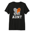 Ball Aunt Heart Soccer Basketball Aunt T-Shirt - Streetwear Style Unisex