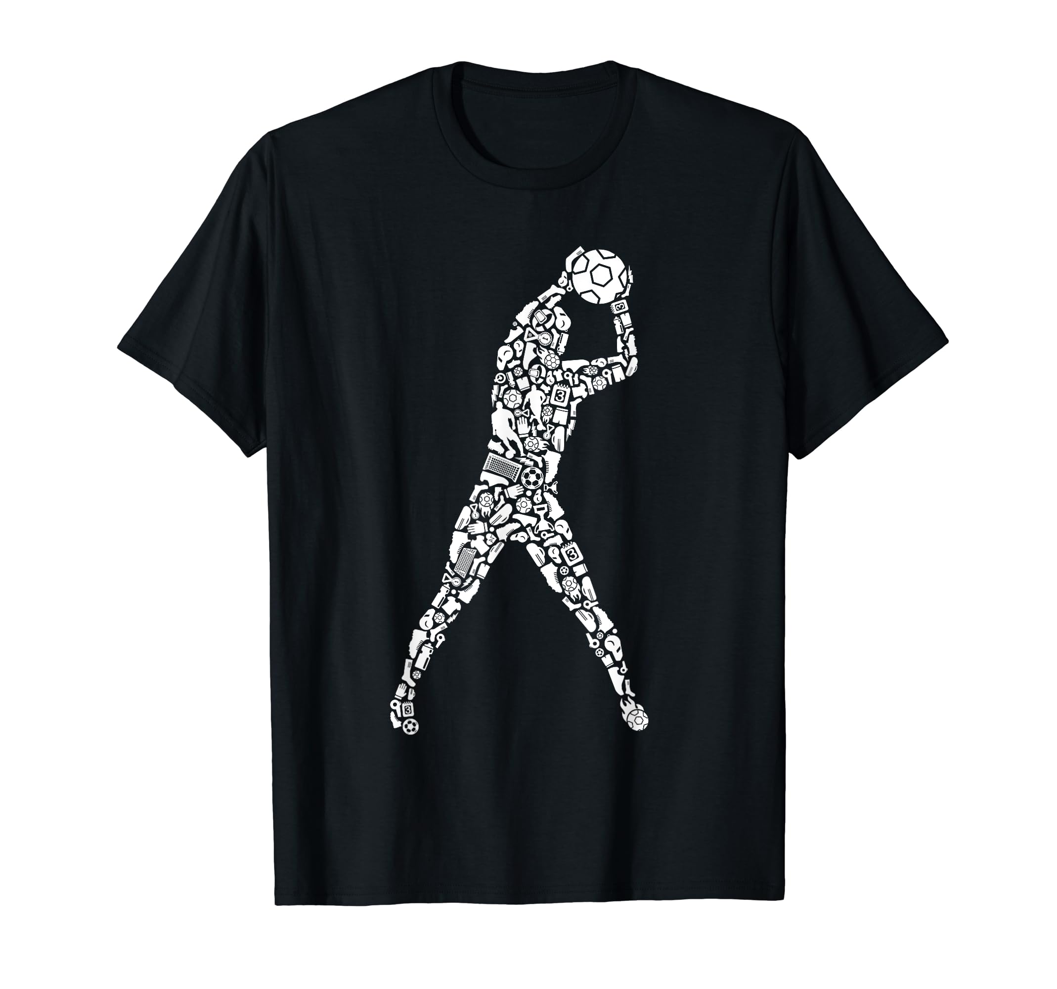 Soccer Goalie Futbol Team Soccer Player T-Shirt - Graphic Print Unisex
