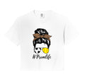 Soccer And Softball Mom Life Messy Bun T-Shirt - Trendy Graphic Unisex