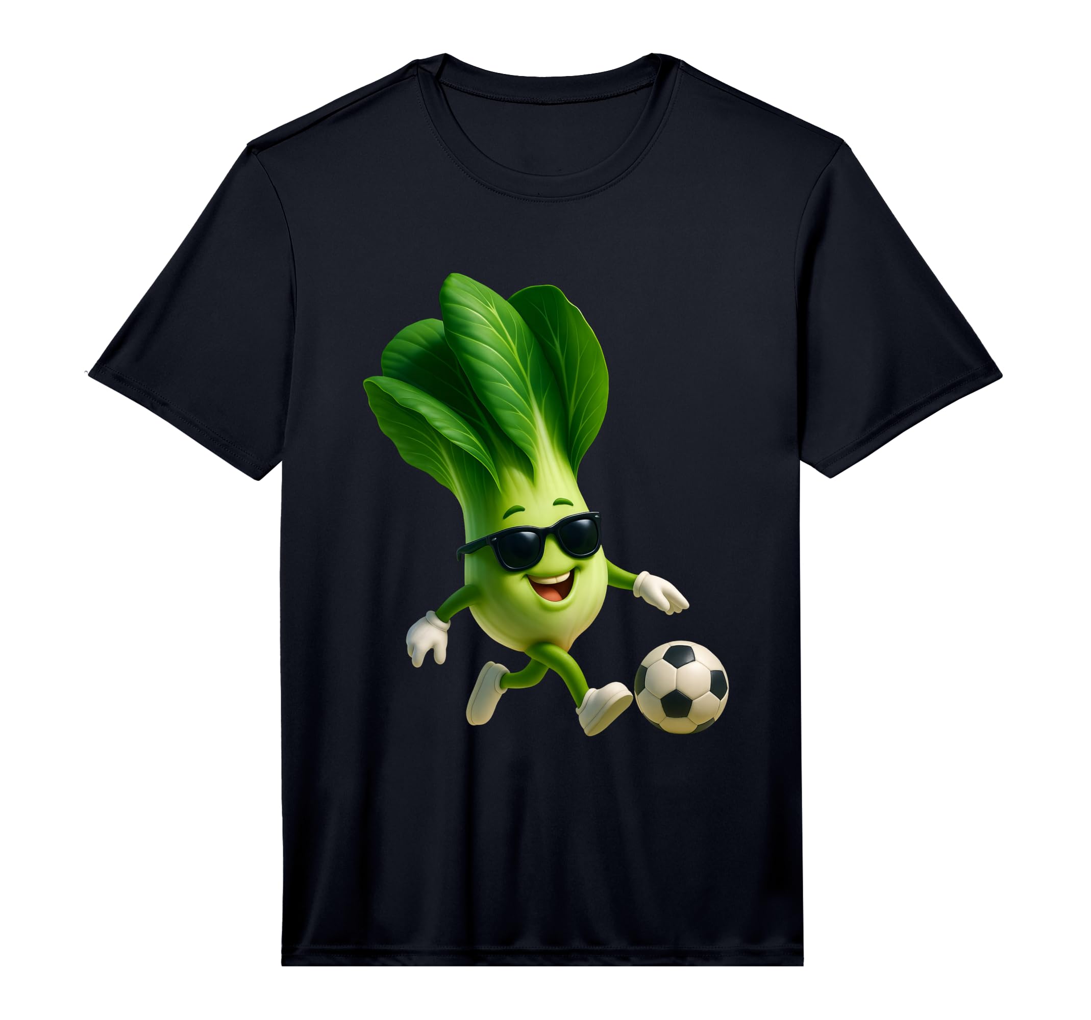Mens Bok Choy Soccer Vegetable T-Shirt - Streetwear Style Men Women