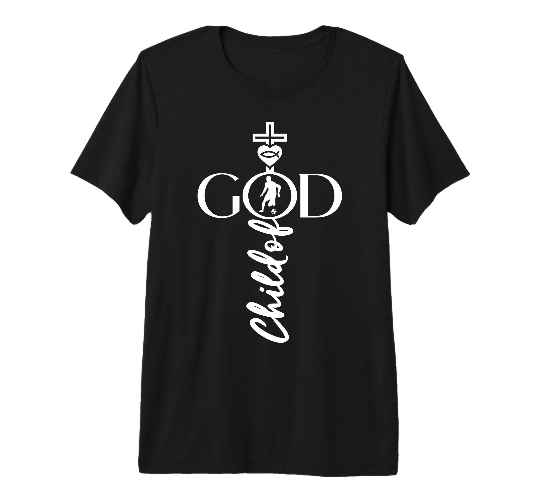 Religious Jesus Soccer Child God T-Shirt - Streetwear Style for Adults