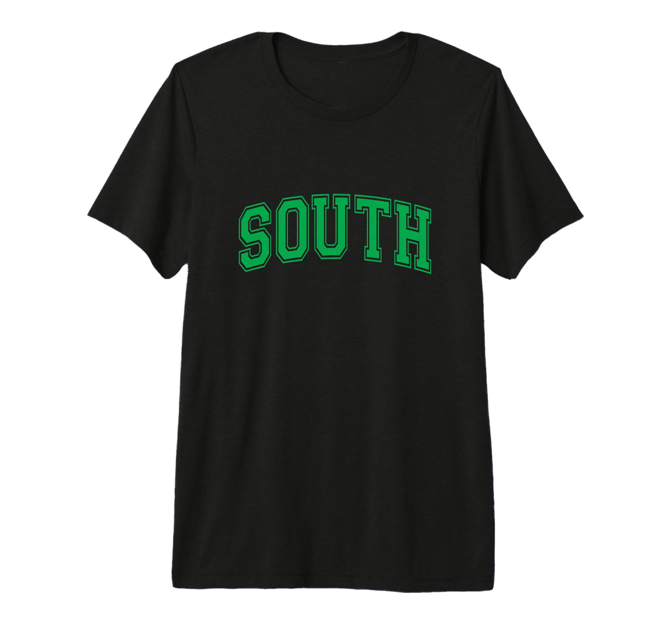 White South Team Colors Spirit Sports T-Shirt - Unique Graphic for Adults