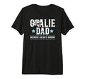 Mens Funny Hockey Goalie Dad Ice Hockey T-Shirt - Graphic Print Unisex