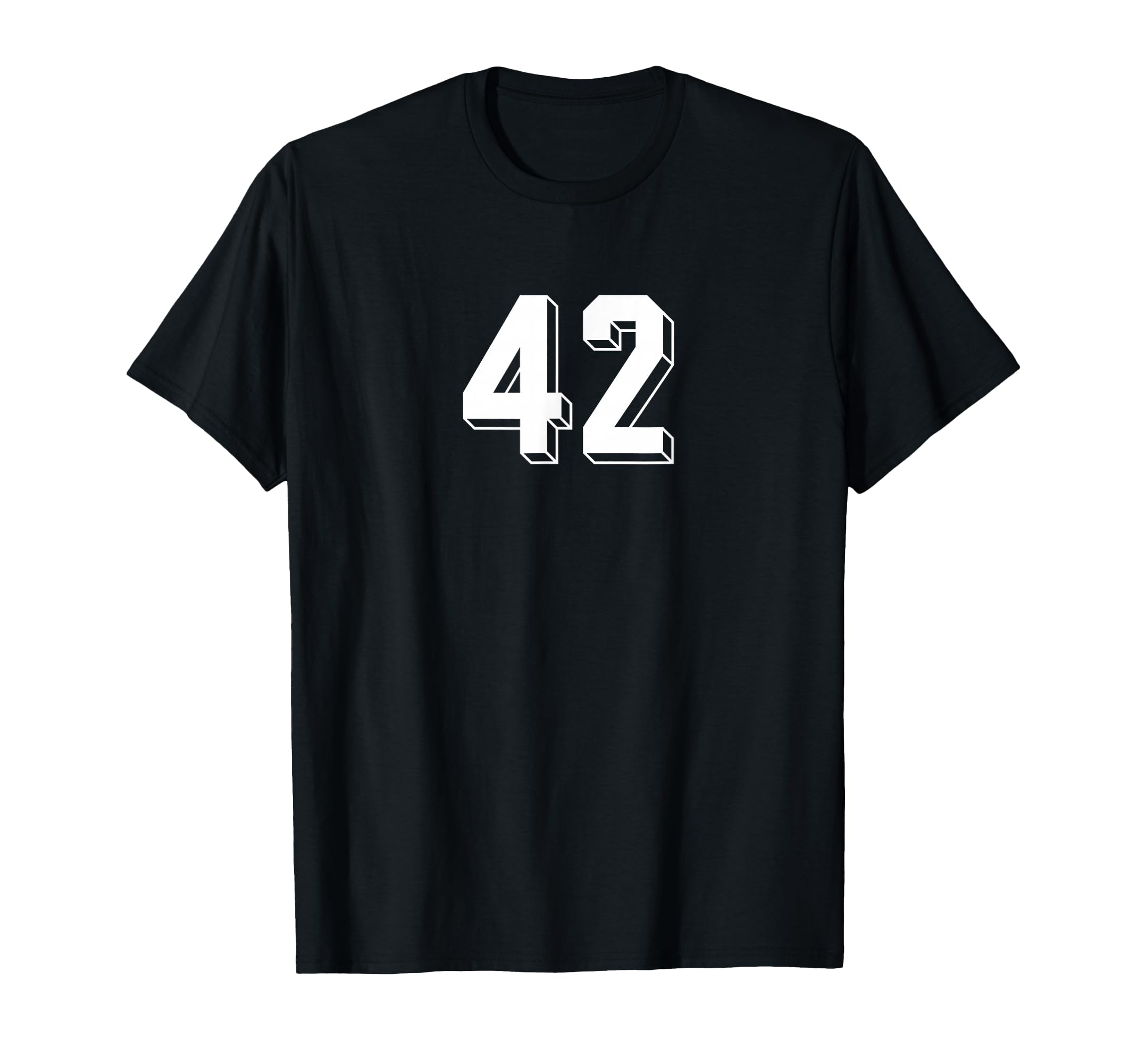 Number 42 80S 90S Soccer Team T-Shirt - Fun Novelty Design Men Women