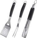 HAUSHOF Large Grill Accessories Heavy Duty BBQ Set Gifts for Men/Women - Premium Stainless Steel Spatula, Fork & Tongs, Barbecue Utensils Tool Kit Gift for Grilling Lover Outdoor
