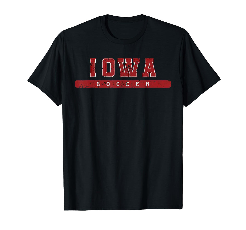 Iowa Soccer Tees Tanks Tops T-Shirt - Trendy Graphic for Adults