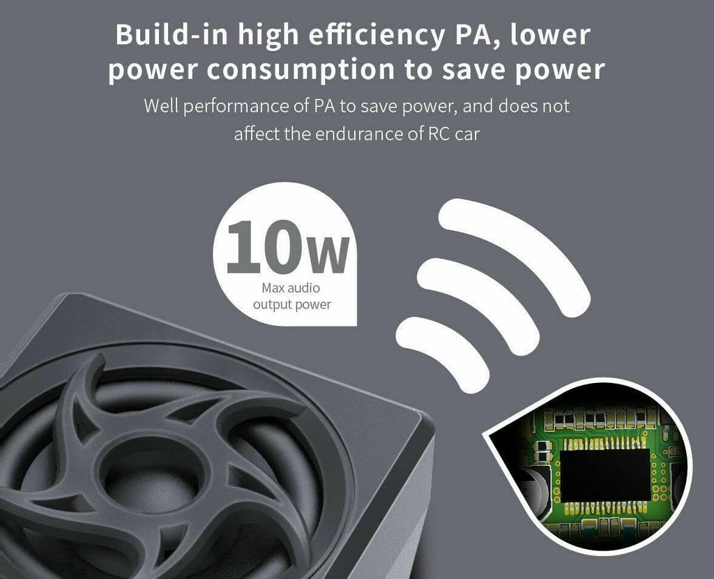 G.T.Power Engine Sound Simulated System For RC Car Axial SCX 10 II WRAITH Car