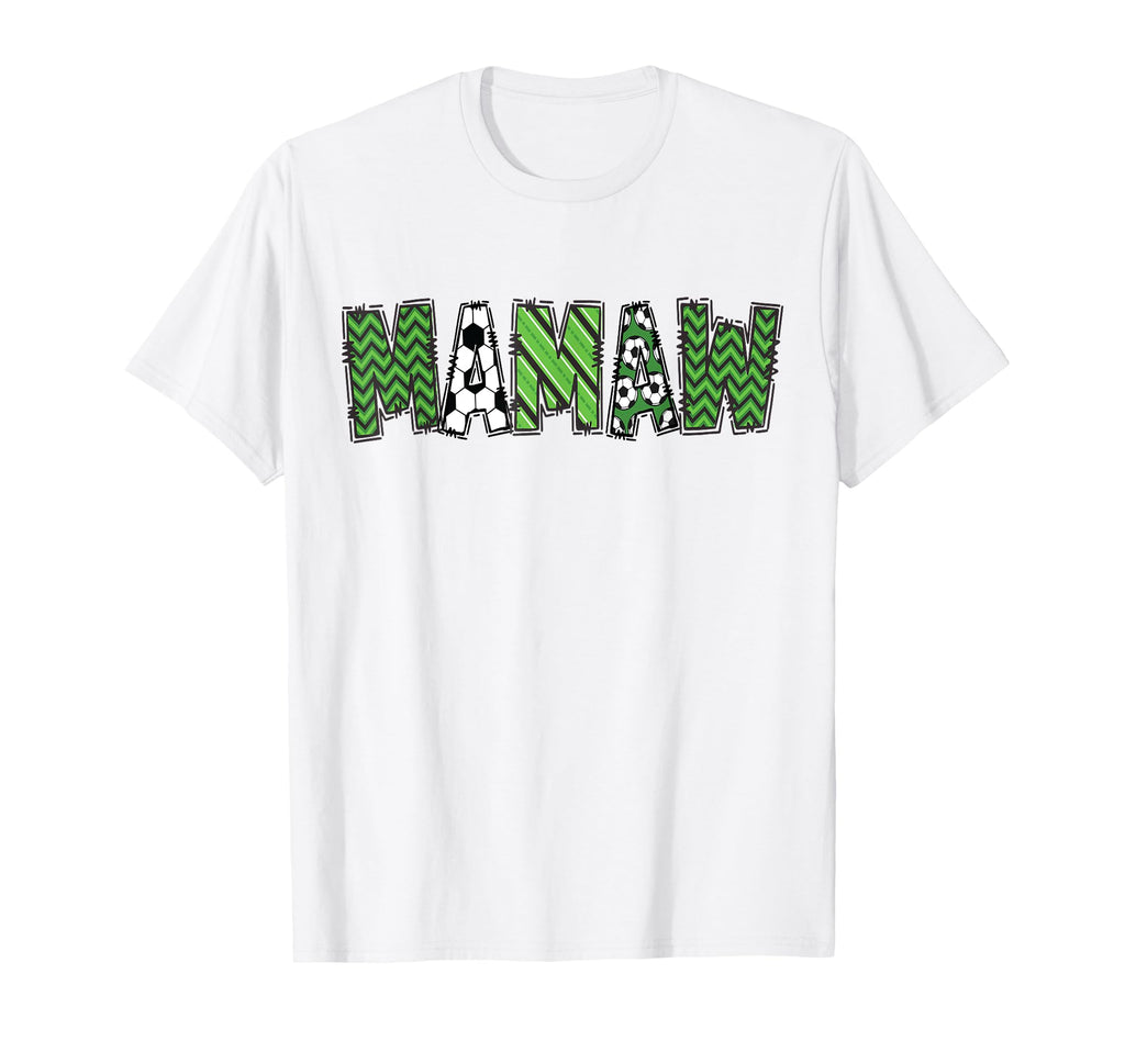Soccer Mamaw Birthday Soccer Player Bday T-Shirt - Graphic Print Unisex