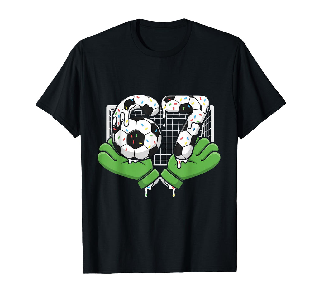 67 Soccer Ball Goalie Net Gloves T-Shirt - Unique Graphic for Adults