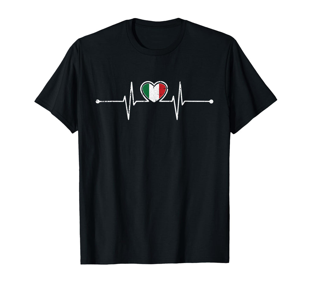Italy Soccer Heartbeat Italian Football T-Shirt - Streetwear Style Unisex