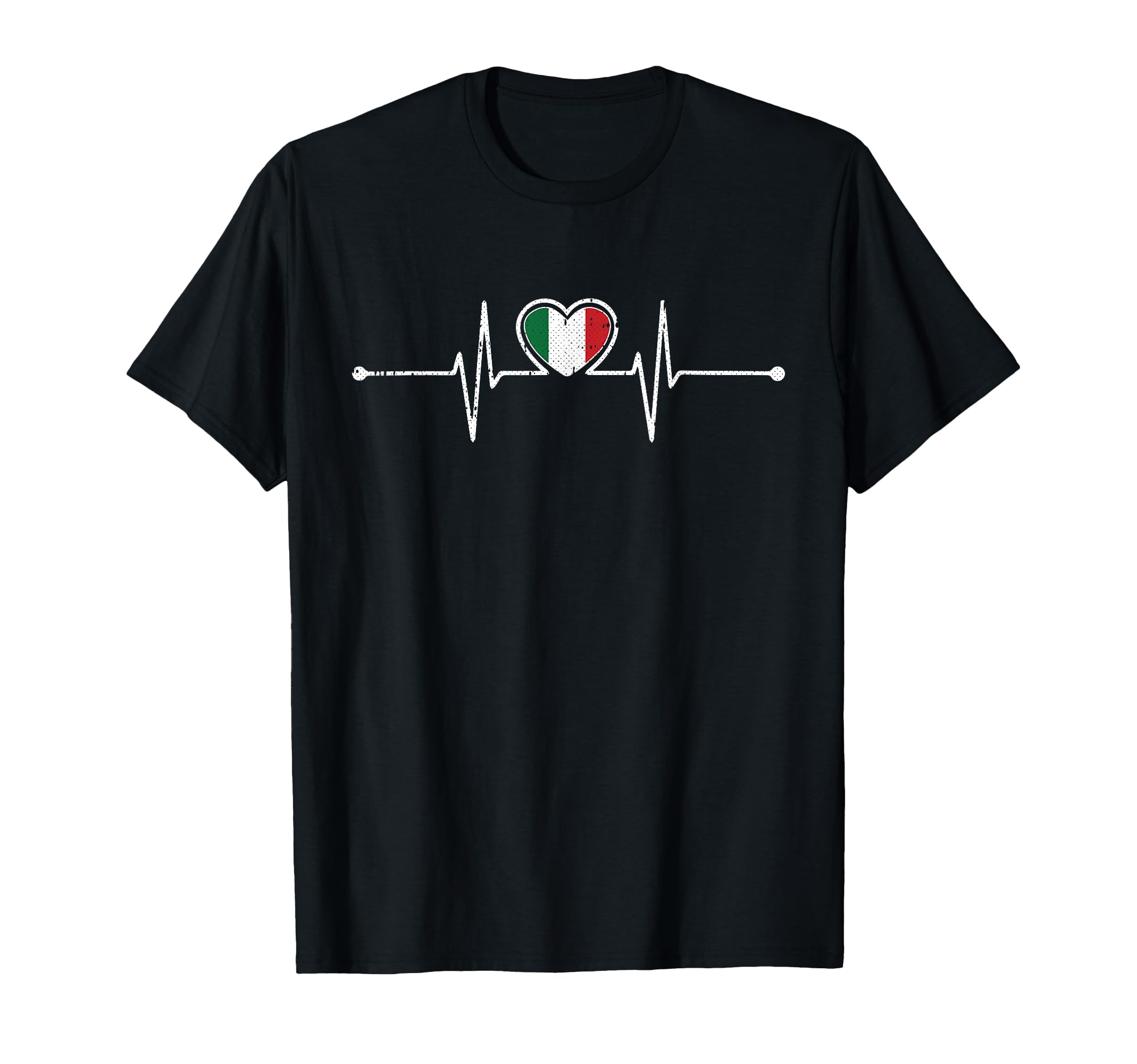 Italy Soccer Heartbeat Italian Football T-Shirt - Streetwear Style Unisex