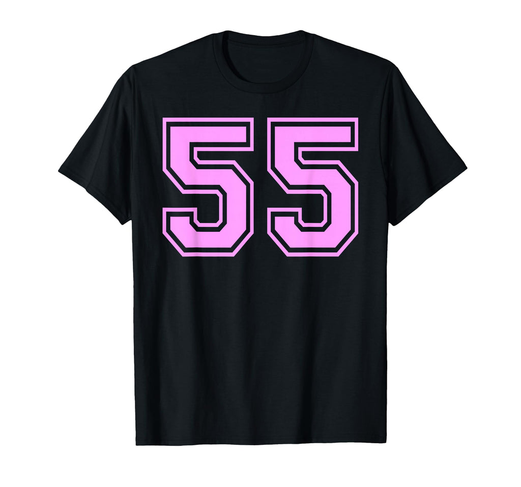 55 Number Fifty Five Sports Varsity T-Shirt - Unique Graphic Men Women