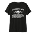 Hockey Goalkeeper Mom Hockey Keeper Mom T-Shirt - Custom Art Print Unisex