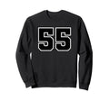 Sport Team Number 55 Sweatshirt - Custom Art Print Men Women