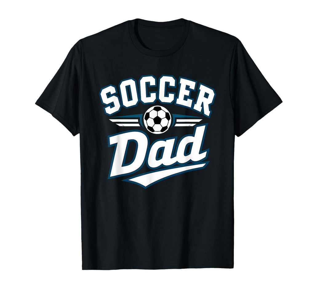 Soccer Dad Funny Athletic Lettering T-Shirt - Custom Art Print Unisex