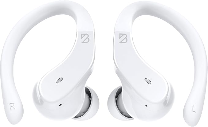 Back Bay Audio - Runner's Wireless Earbuds Bluetooth Headphones for Sports, Hook Over The Ear Buds, Deep Bass, Wrap Around Earphones with Earhooks for Running, Workout Wireless Headphones for The Gym