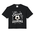 Soccer Grandma Heart Ball Stadium Supporter T-Shirt - Graphic Print Unisex
