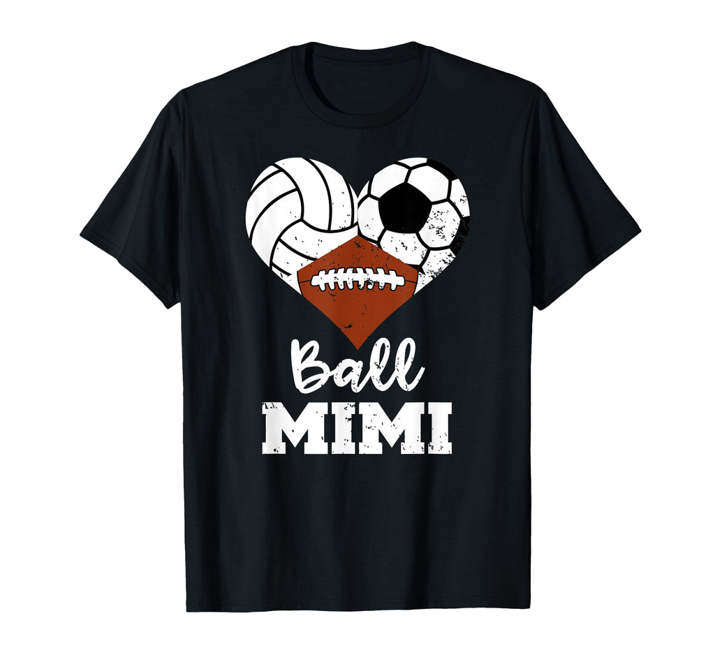 Ball Mimi Heart Funny Volleyball T-Shirt - Custom Art Print for Adults