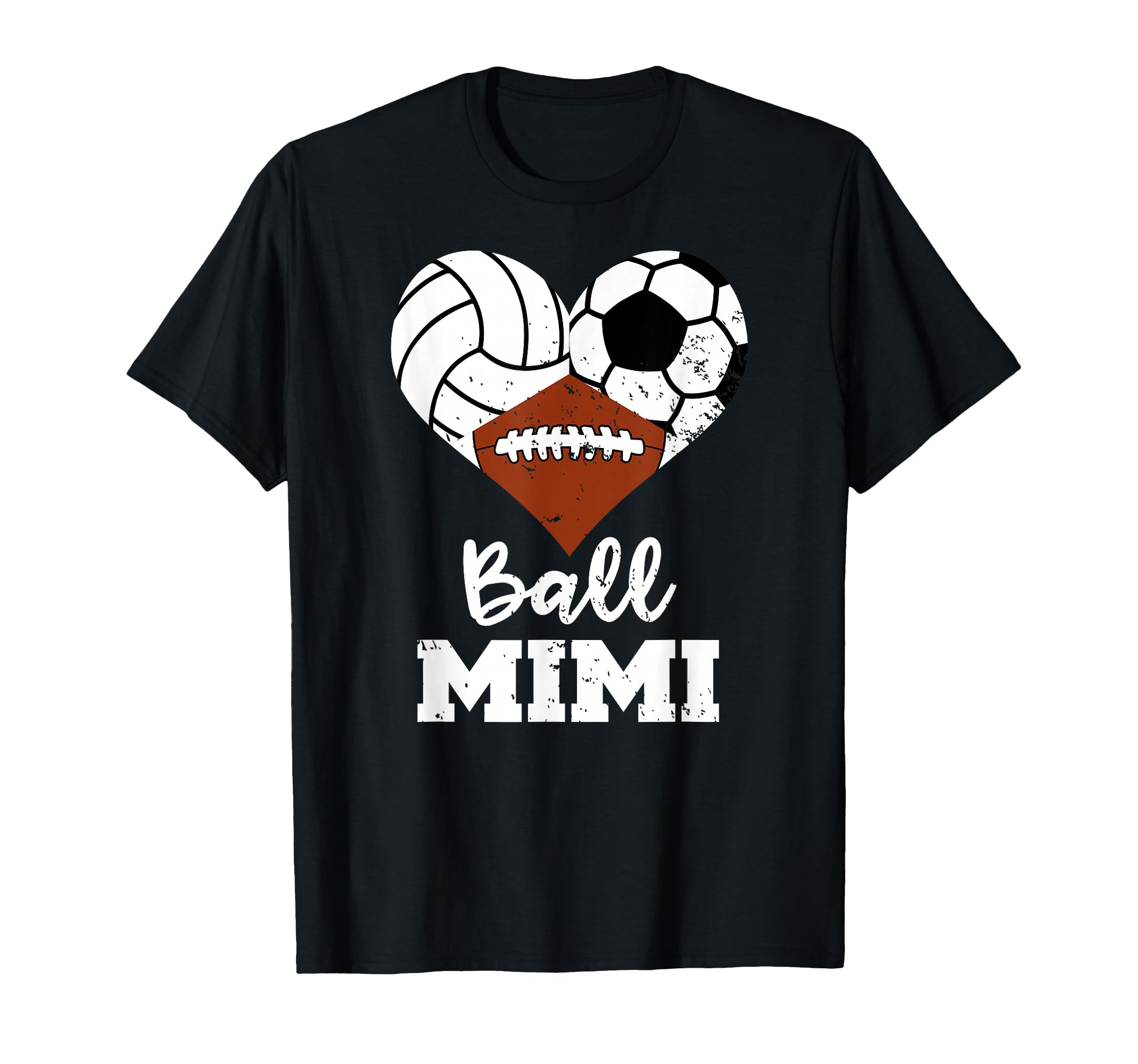 Ball Mimi Heart Funny Volleyball T-Shirt - Custom Art Print for Adults