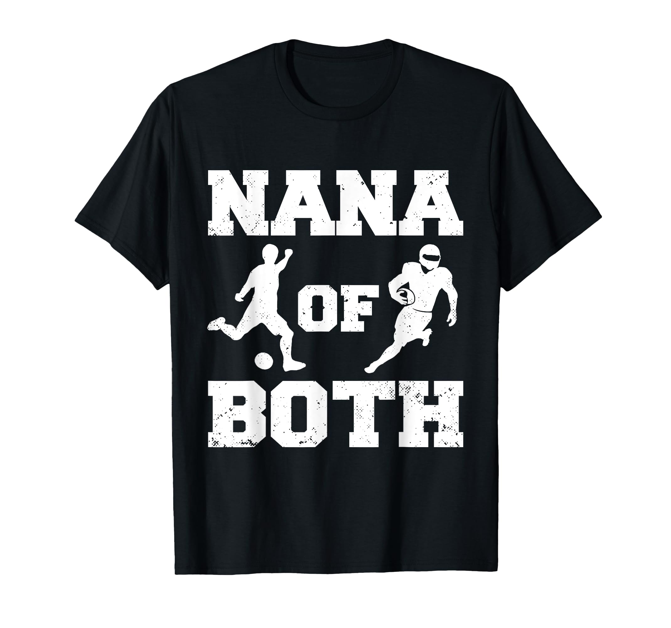 Nana Both Funny Soccer Football Nana T-Shirt - Custom Art Print for Adults