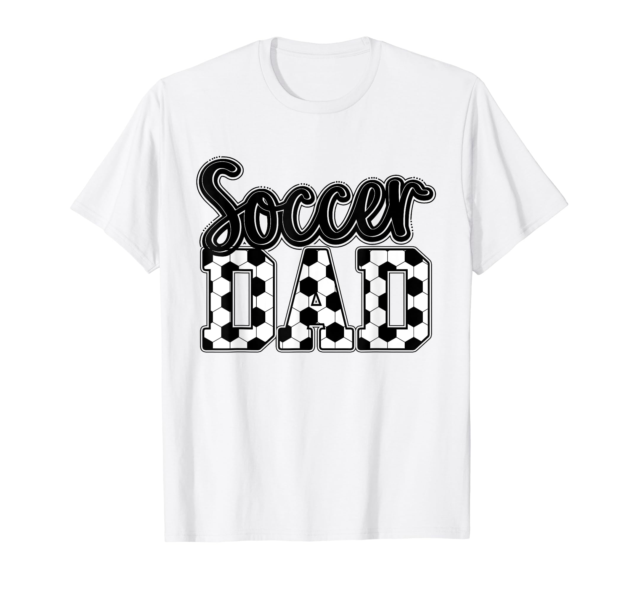 Soccer Dad Groovy Game Day Dad Life T-Shirt - Minimalist Print Unisex