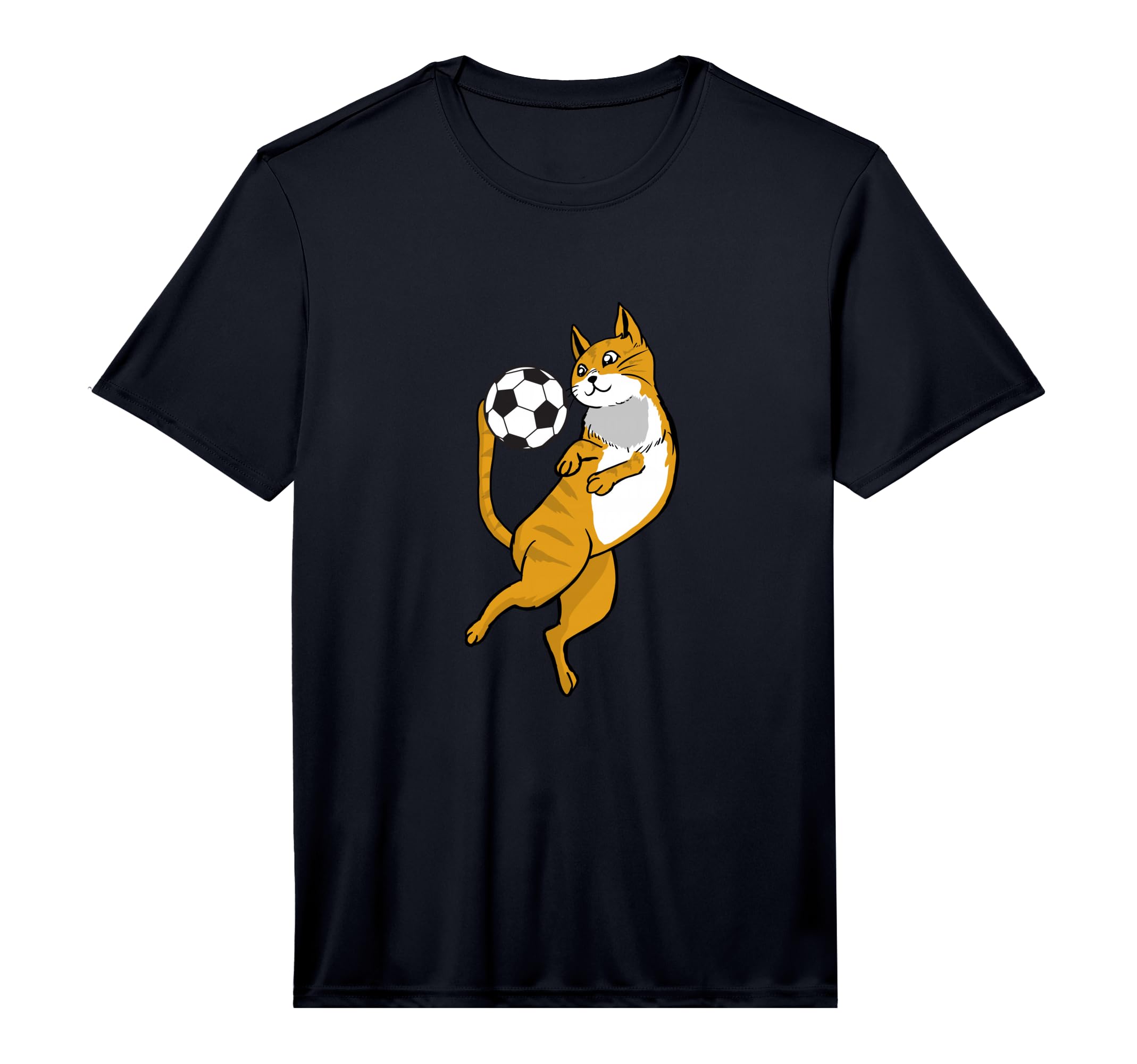 Soccer Kitty Cat Feline Kitten Soccer T-Shirt - Streetwear Style Men Women